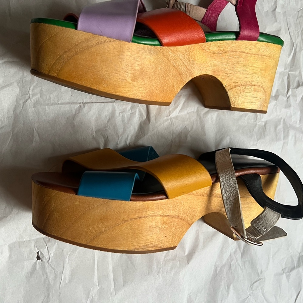 Charlotte Stone Multicolor Strappy Sandals - Picture 6 of 7